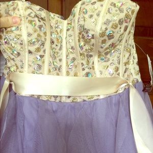 Strapless prom dress